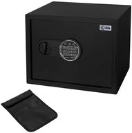 ECD Germany Tresor Elektronischer Safe, Wandtresor mit PIN-Code, Schl&uuml;ssel &