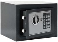 vidaXL Tresor Digitaler Safe mit Schloss Dunkelgrau 23 x 17 x 17 cm Stahl