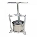 ich-zapfe Obstpresse Saftpresse, Weinpresse - Maxi, mit Edelstahl Doppelkorb, 5L