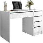 Lookway Schreibtisch MADA GLOSS Schreibtisch mit Schubladen und Hochglanz...