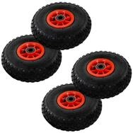 vidaXL Rollwagen Sackkarrenr&auml;der 4 Stk. Gummi 3,00-4 (245x82), (4 St)