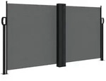 furnicato Markise Ausziehbare Seitenmarkise 120x600 cm Anthrazit, Polyester mit