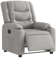 vidaXL Sessel Relaxsessel Elektrisch Wolkengrau Stoff (1-St)
