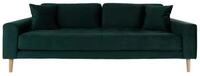 House Nordic Sofa Lido Sofa 3 Pers. velour inkl. 2 dekorative Kissen