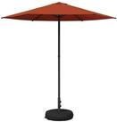 vidaXL Sonnenschirm Garten-Schirm mit Fu&szlig; 230 x 230 cm Polyester Rechtwinklig