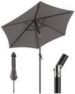 Sekey Sonnenschirm 200 cm Gartenschirm Rund Marktschirm Knickbar mit Kurbel,...