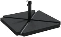 vidaXL Schirmhalter 5-tlg. Sonnenschirmst&auml;nder-Set Granit und Stahl, 1 tlg.