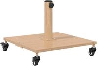 vidaXL Schirmhalter 45 x 45 x 31,5 cm Schirmst&auml;nder mit Rollen f&uuml;r drau&szlig;en...
