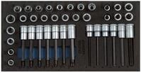 Gedore 1500 CT1-ITX 30 Satz Schraubendrehereins&auml;tze 3/8" in Check-Tool-Modul
