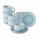 like. by Villeroy & Boch Tasse Perlemor Aqua Espressotassen mit Untertassen 60...