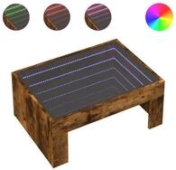 vidaXL Couchtisch NA Couchtisch mit Infinity-LED R&auml;uchereiche 70x50x30 cm