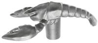 Deckelgriff Staub Knauf, Edelstahl Hummer Farbe Silber (1-St)