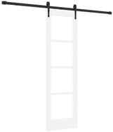 vidaXL Haust&uuml;r Schiebet&uuml;r ORKDAL Wei&szlig; 61 x 198,5 cm Massivholz Kiefer und...
