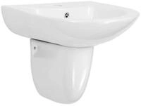 vidaXL Waschbecken Waschbecken Wei&szlig; 52 x 45 x 49 cm Glasierte Keramik (1-St)