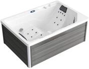 TroniTechnik Whirlpool Outdoor Spa GALERA wei&szlig; 190x130, Sanit&auml;racryl, mit