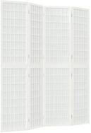 vidaXL Raumteiler 4-tlg. Paravent Japanischer Stil Faltbar 160x170 cm Wei&szlig;,...