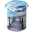 Sanilo W&auml;schekorb Sunset, 60 Liter, faltbar, mit Sichtschutz und Griffen,...
