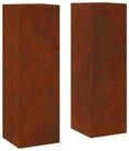 vidaXL Blumenst&auml;nder Pflanzenst&auml;nder 2 pcs Rostig 24 x 24 x 75 cm...