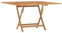 vidaXL Gartentisch, Outdoor Tisch Klappbar 120x120x75 cm Massivholz Teak
