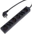 Untiec Mehrfachstecker 8-Fach 4+4 1,4m Schwarz Mehrfachsteckdose (Keine),