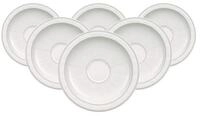 Villeroy & Boch Untertasse Gray Pearl Espressountertassen &oslash; 13 cm 6er Set, (6...