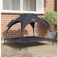 vidaXL Hundebett, Hundebett Schwarz 104 x 86 x 84,5 cm Stahl