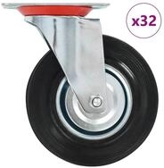 vidaXL Schwerlastrolle 32 Stk. Lenkrollen 125 mm, (32-St)