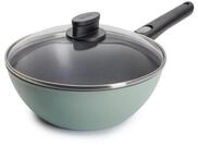 WOLL MADE IN GERMANY Wok Ecolour &Oslash; 24 cm inkl. Deckel, Aluminiumguss (Set,...