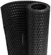 vidaXL Gartenzaun Balkon-Sichtschutz Schwarz 600x90 cm Poly Rattan, (1-St)