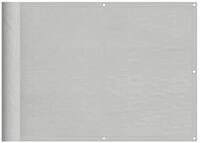 vidaXL Balkonsichtschutz Balkonabdeckung Hellgrau 75x600 cm 100 %...