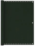 vidaXL Seitenmarkise 120 x 400 cm Balkon-Sichtschutz Dunkelgr&uuml;n 120x400 cm HDPE
