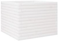 vidaXL Blumentopf Pflanzk&uuml;bel Wei&szlig; 60x60x46 cm Massivholz Kiefer (1 St)