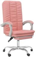 vidaXL B&uuml;rostuhl B&uuml;rostuhl mit Liegefunktion Rosa Kunstleder (1 St)
