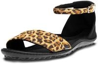 Leguano Barfu&szlig;schuh Sommerschuh, Riemchensandale, Flats in angesagter Leo-Optik