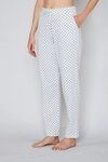 JOOP! Pyjamahose Cosy mit Tunnelzug und Bindeband, Cornflower-Allover