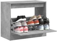 vidaXL Schuhschrank 80 x 42 x 69 cm Schuhschrank Betongrau 80x42x69 cm...