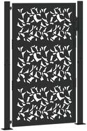 vidaXL Gartentor Gartentor Schwarz 100x150 cm Stahlblatt-Design