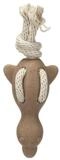 Flamingo Outdoor-Spielzeug Hundespielzeug Wilga Ente mit Seil braun beige|braun