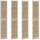 vidaXL Schrankt&uuml;r Schrankt&uuml;r 4 pcs Natur 201 x 2,1 x 39,5 cm Massives...