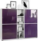 Vladon Highboard Cuba V3 (Highboard, Schrank Anrichte Cuba V3 mit 12 F&auml;chern),