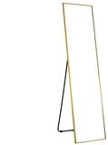COSTWAY Ganzk&ouml;rperspiegel, stehend/ wand, mit Rahmen, 160 x 40 cm, 2 in 1