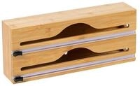 relaxdays Folienspender aus Bambus, 2