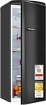 exquisit K&uuml;hlschrank RKS325-V-H-160C mattschwarz, 146,5 cm hoch, 54,5 cm breit,