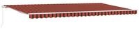 vidaXL Markise Einziehbare Markise Orange und Braun 600 x 300 cm (1-St)