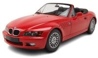 Minichamps Modellauto BMW Z3 Roadster 1997 rot, Ma&szlig;stab 1:18