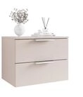 Lookway Nachttisch LINA 2S Kaschmir mit Schubladen und LED-Beleuchtung (1x