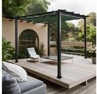 MCW Pergola MCW-N93-3x3, BxTxH: 300x300x240 cm, Bezug mit Beschichtung zur