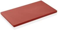 Gastro Spirit Schneidebrett Schneidebrett 50 x 30 x 2 cm aus Polyethylen, rot,