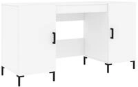 vidaXL Schreibtisch Schreibtisch Wei&szlig; 140x50x75 cm Holzwerkstoff