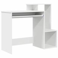 vidaXL Schreibtisch Schreibtisch mit Regal Wei&szlig; 106 x 41 x 88.5 cm...